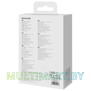 Портативное зарядное устройство Baseus PPCX000002 10000mAh (белый) картинка 12